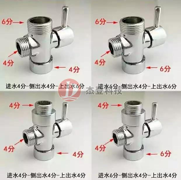 阀门的进出水口大小